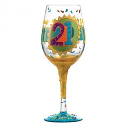 Lolita 21st Birthday Wine Glass